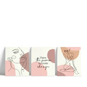 Tríptico Power to change 21 cm × 28 cm