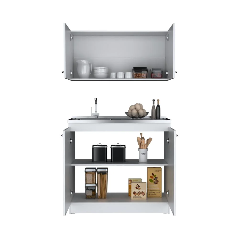 Cocina Integral Cantabria, Blanco Duqueza, Incluye Mesón Izquierdo ZF - Imagen 2