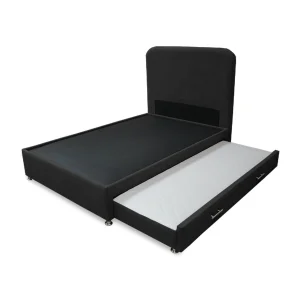 Cama Tarima Nido Comfort 140 Doble mas Espaldar Negro