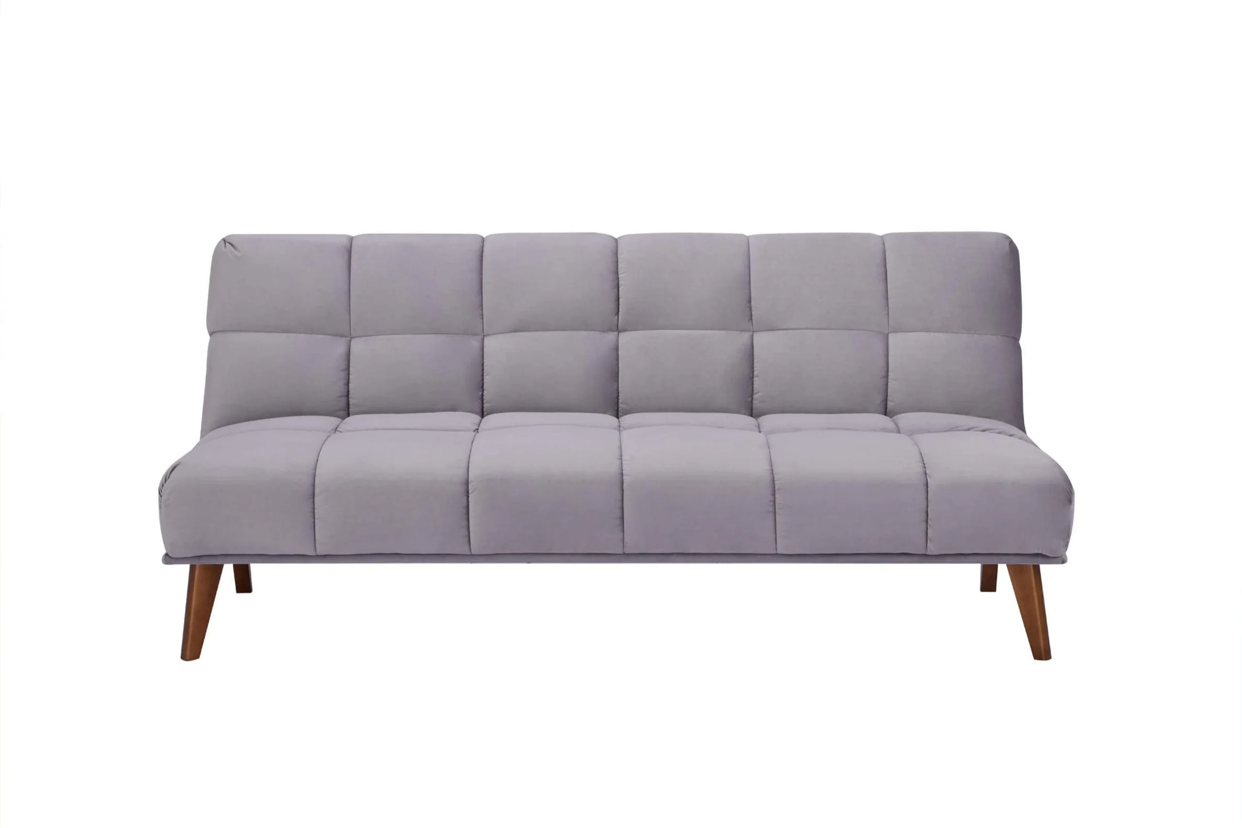 Sofá Cama Sabrina, Gris, con Estructura de Madera y Tela 100% Poliéster - Imagen 2