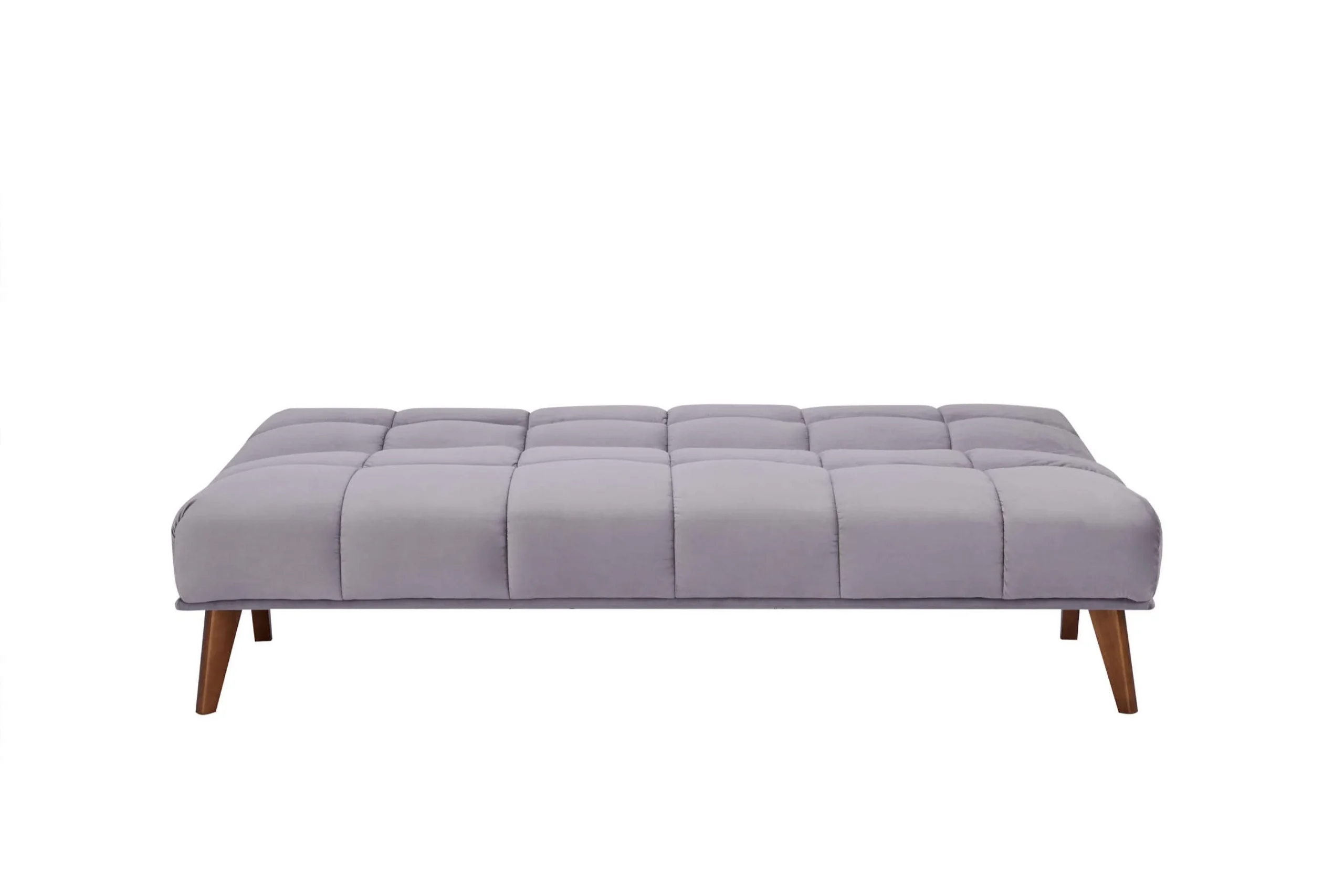 Sofá Cama Sabrina, Gris, con Estructura de Madera y Tela 100% Poliéster - Imagen 4