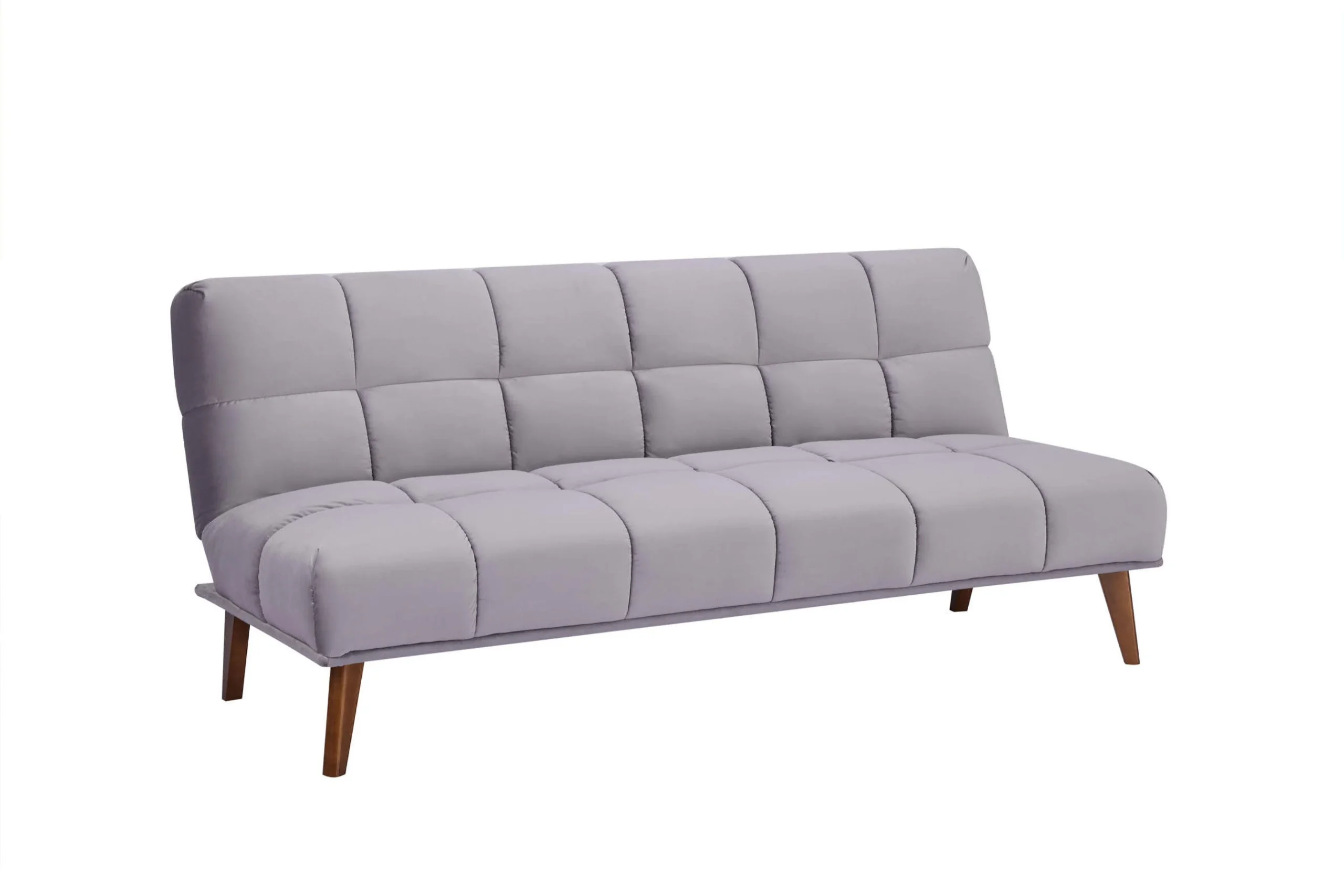 Sofá Cama Sabrina, Gris, con Estructura de Madera y Tela 100% Poliéster - Imagen 5