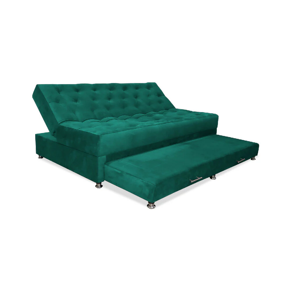 Sofa Cama Rossier Nido Tarima Verde Mas Cojines - Imagen 4
