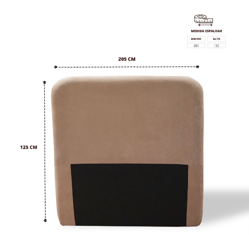 Espaldar Comfort de Piso 200 Camel - Imagen 4