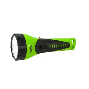 Linterna Recargable 1 LED de Kriptón Verde con Negro