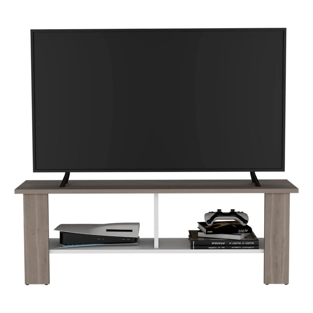 Mesa Para Tv Navi, Bardolino y Blanco Duqueza, Para Televisor Hasta 55 Pulgadas - Imagen 3