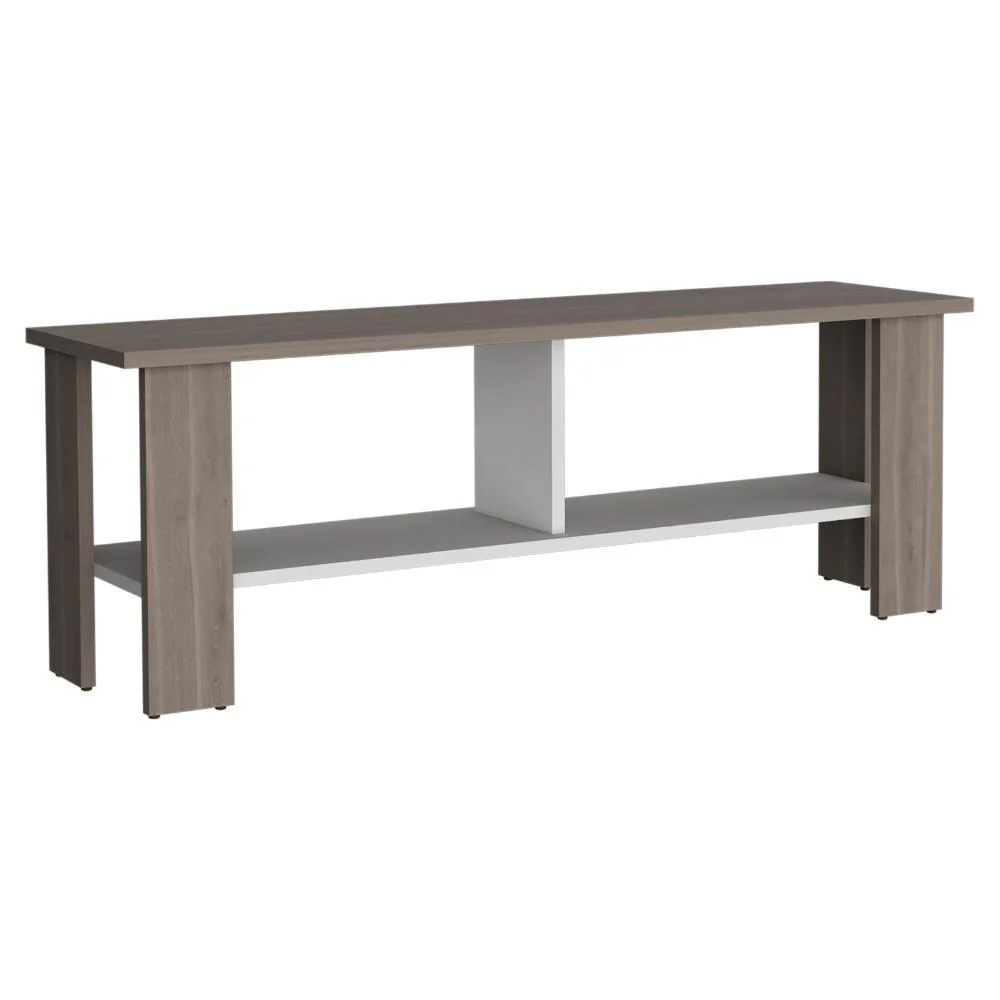 Mesa Para Tv Navi, Bardolino y Blanco Duqueza, Para Televisor Hasta 55 Pulgadas - Imagen 6