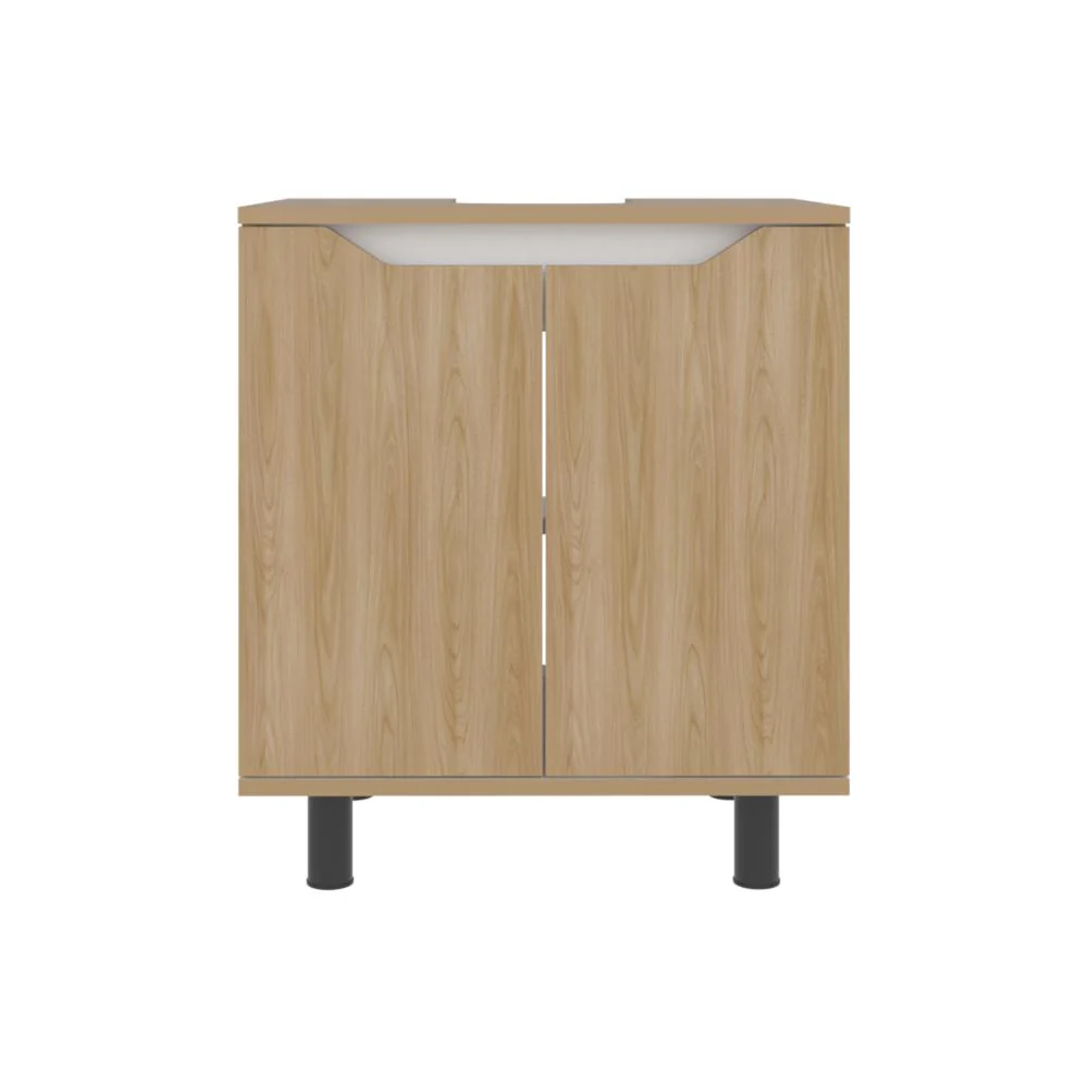 Mueble Para Lavamanos Marlo, Fresno Europeo y Blanco, No incluye Lavamanos - Imagen 6
