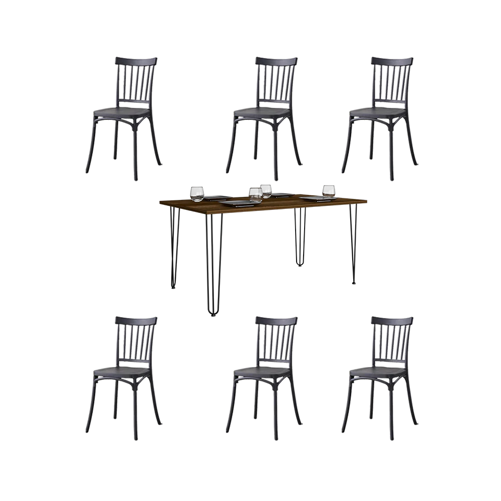 Combo Comedor Treen , Incluye Comedor y 6 sillas