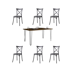 Combo Comedor Sheki , Incluye Comedor y 6 sillas