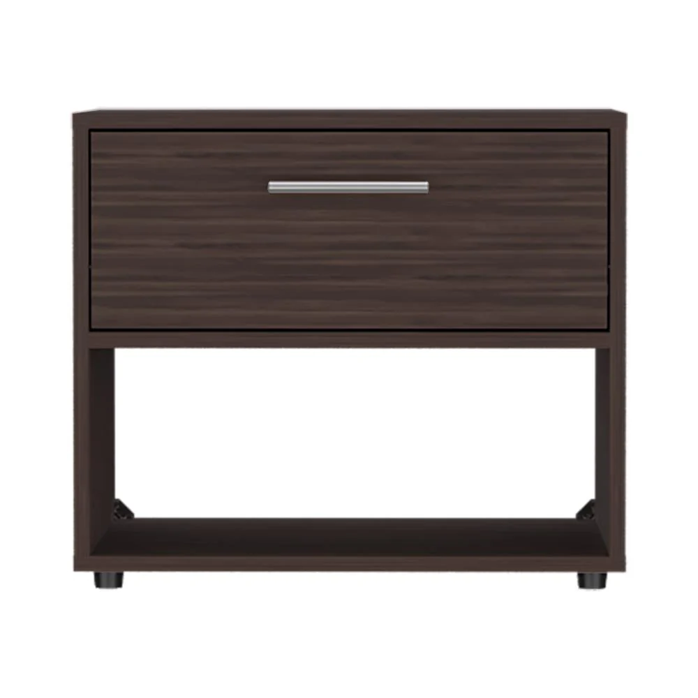 Mesa de Noche Apina, Nogal Europeo, con un cajon de manija ZF - Imagen 6