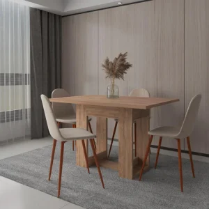 Comedor Volder, Miel, con Amplia Superficie, No Incluye Sillas