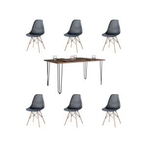 Combo Comedor Liber , Incluye Comedor y 6 sillas