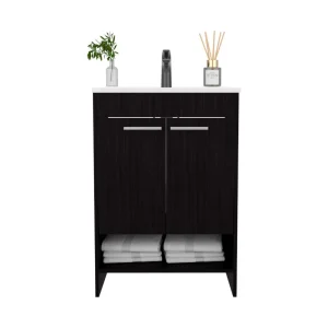 Mueble Para Lavamanos Lorenzo, Wengue, Incluye Lavamanos Praia 60 ZF