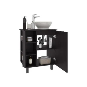 Mueble Para Lavamanos Alegra, Wengue, Incluye Lavamanos Vessel Sabina ZF