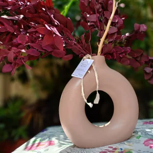 Florero Victoria palo de rosa en cerámica