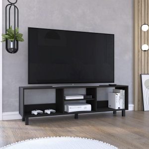 Mesa Para Tv Tunez, Wengue, Para Televisor Hasta 70 Pulgadas