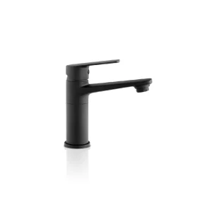 Grifería Corona para Lavamanos Monocontrol Barcelona Media Mateblack