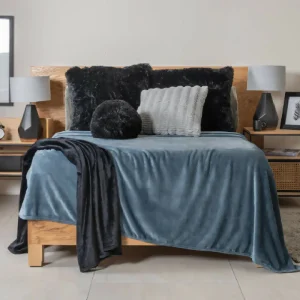 Cobertor Ligero Azul para cama Queen y King, de 240x220 cm