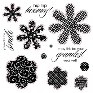 Hooray Bouquet Stamps / Sellos de Polímero de Flores