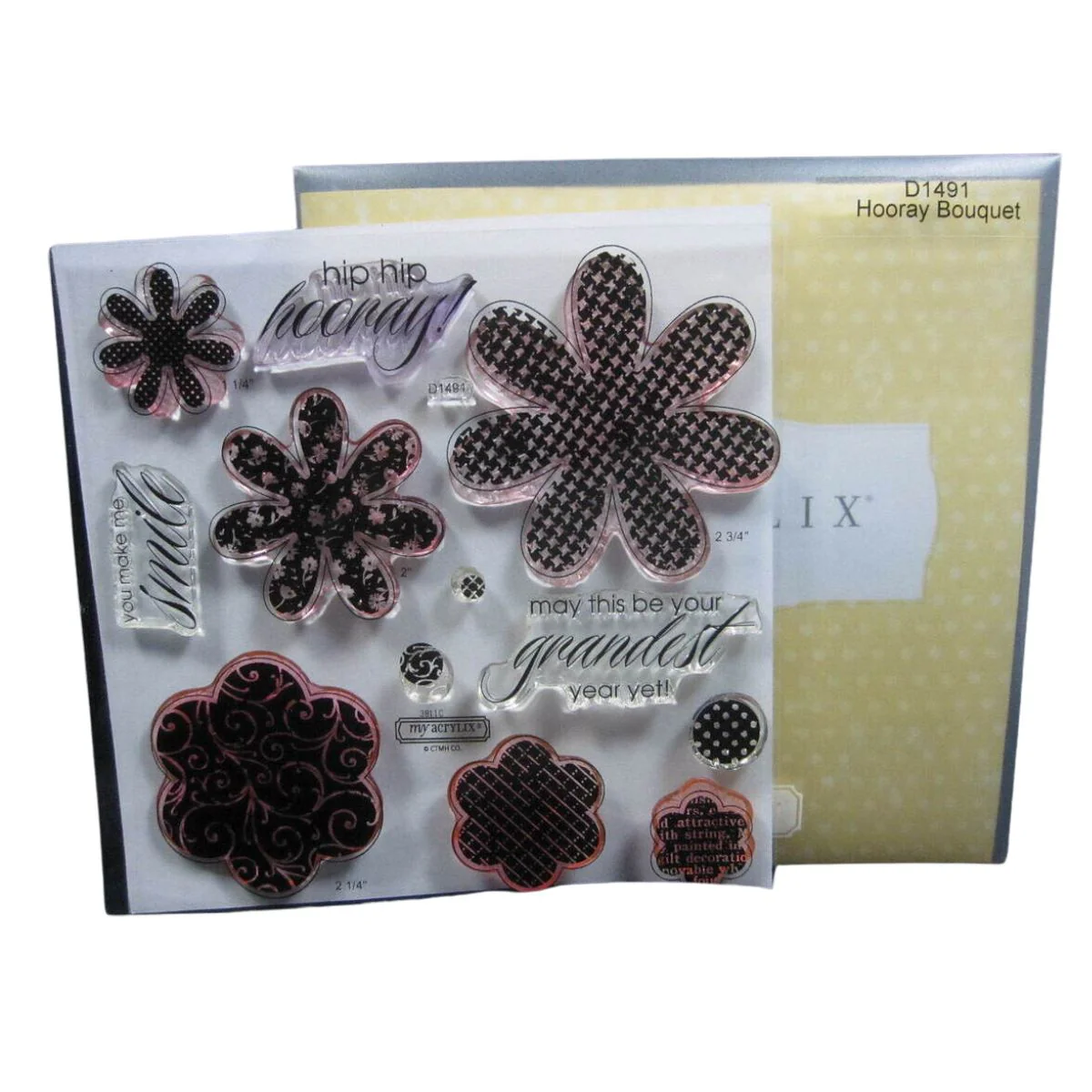 Hooray Bouquet Stamps / Sellos de Polímero de Flores - Imagen 4