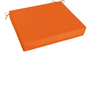 Cojin Cuadrado Para Silla 42x42x5 Naranja x1und