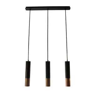 Lámpara de Techo Cilindros Decorativos 3 Luces