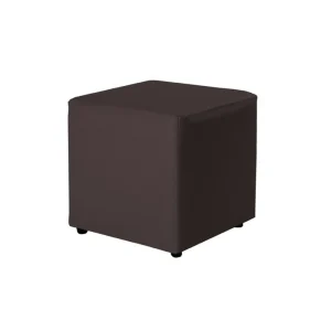 Puff Decorativo 40x40 Chocolate Sintetico