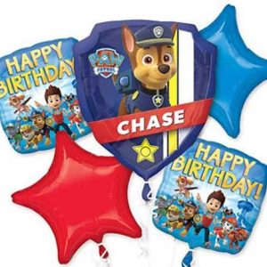 Paw Patrol Birthday Balloon Bouquet / Globos de Cumpleaños Patrulla Canina