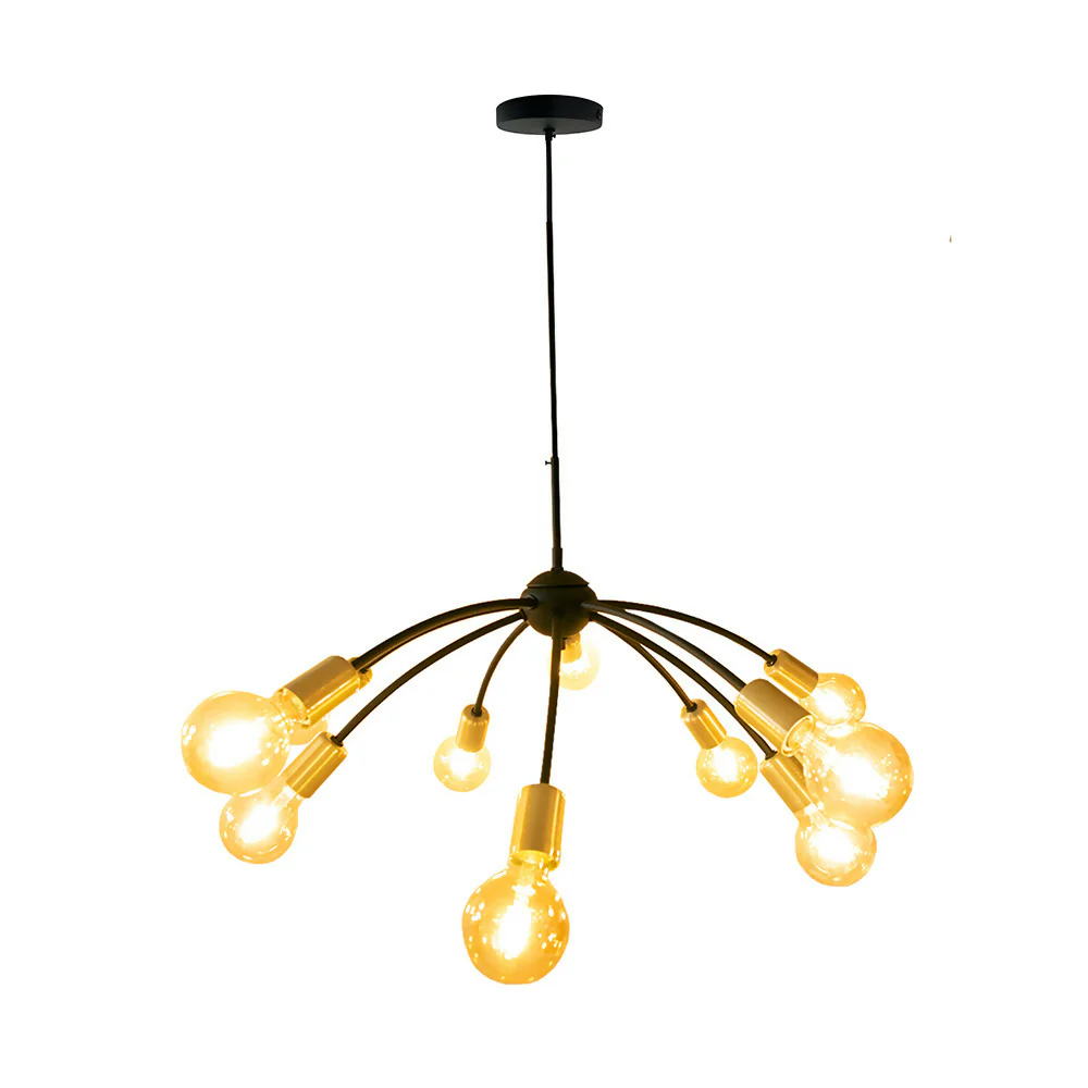 Lámpara de Techo Átomo Curvo 10 Luces