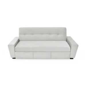 Sofa Cama Hamburgo 3 Puestos Reclinable 210x88x87 Tela Plata