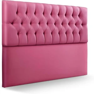 Cabecero Sencillo 100x60+55 Rombos Fucsia Sintetico