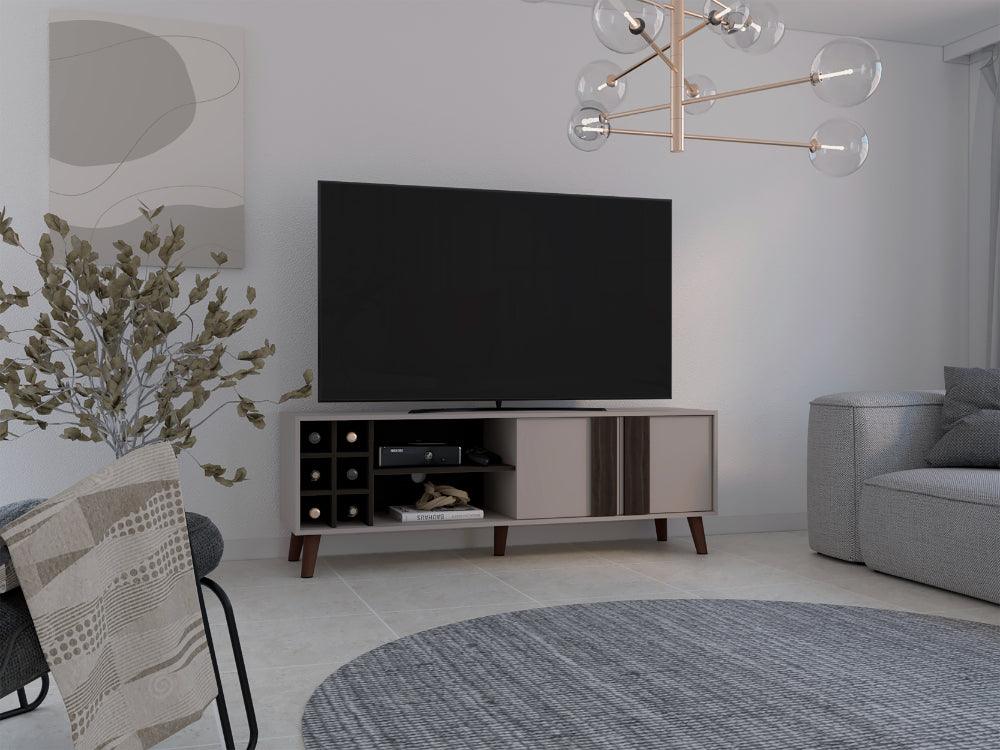 Mesa para TV Lannez, Milan y Capri, con dos puertas abatibles 65" - Imagen 9