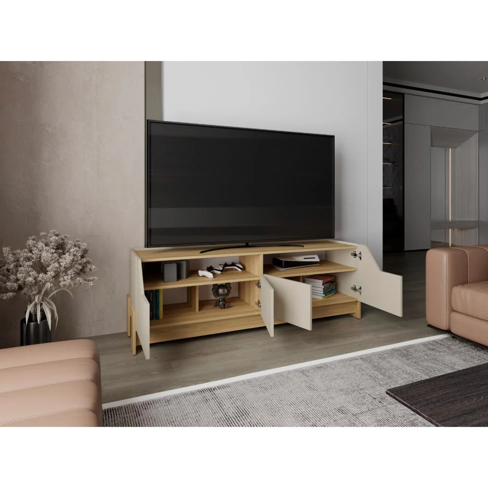Mesa para TV Holt, Fresno Europeo y Capri, para televisor máximo 50" - Imagen 4