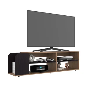 Mesa Para Tv Solene, Fresno Europeo y Wengue, Para Televisor Hasta 60 Pulgadas