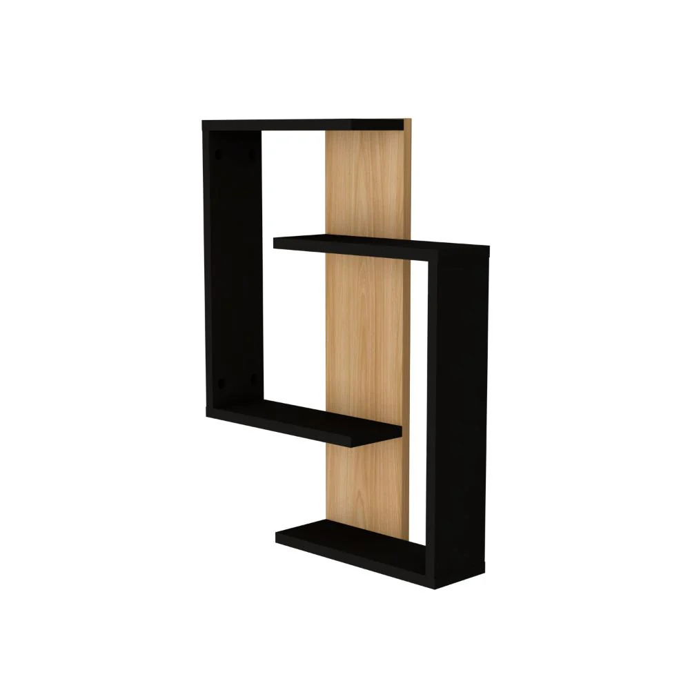 Repisa Space, Fresno Europeo y Wengue, con espacio para ubicar elementos decorativos - Imagen 5