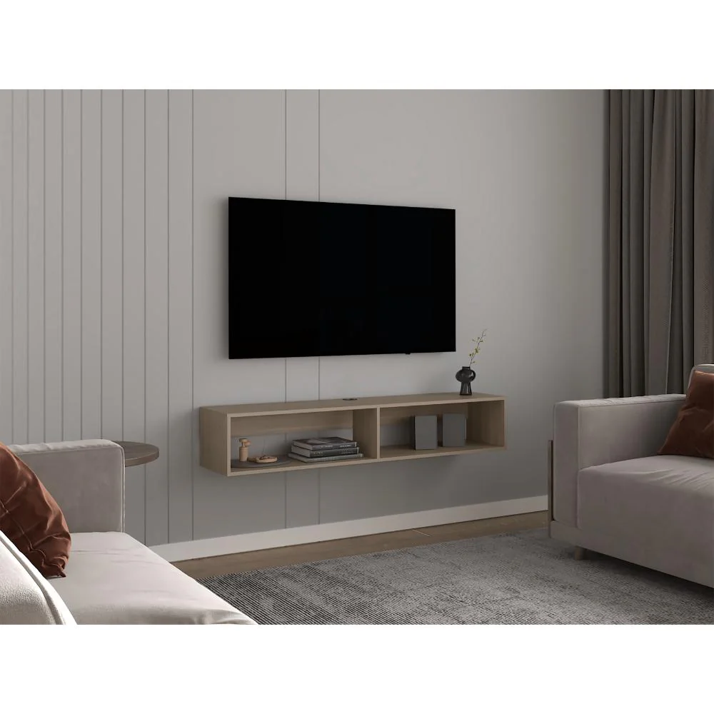 Repisa Flotante Kerin, Bardolino, con dos espacios para ubicar objetos ZF - Imagen 3