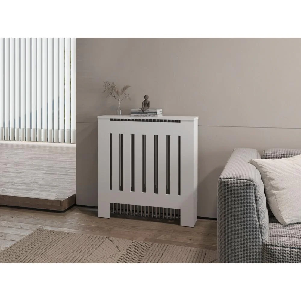 Cubierta para Radiador Linn, Blanco Duqueza, cuenta con espacio para colocar objetos decorativos ZF - Imagen 2