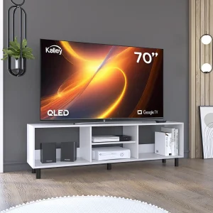 Mesa Para Tv Tunez, Blanco Duqueza, Para Televisor Hasta 70 Pulgadas