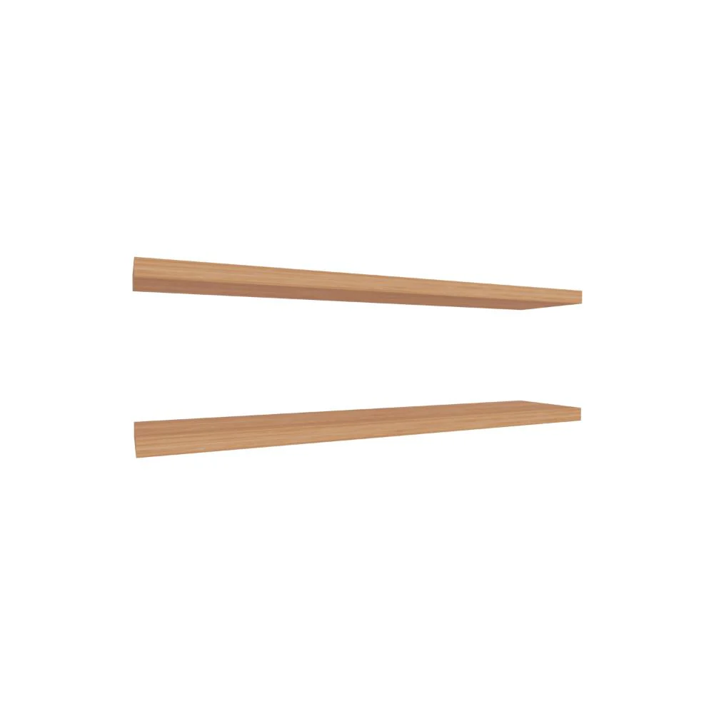 Repisa Flotante Shelf 120, Macadamia, con espacio para colocar objetos decorativos X2 unidades ZF - Imagen 5
