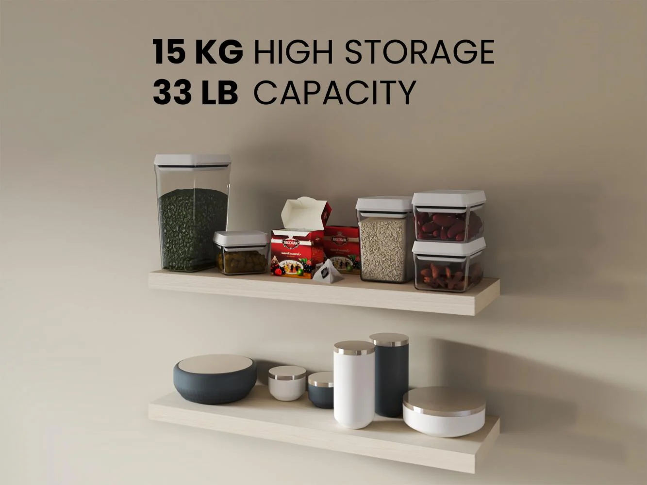 Repisa Flotante Maca X2, Nevado, con espacio para ubicar objetos ZF - Imagen 4