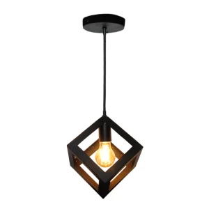 Lámpara de Techo Charlote Cubo Cuadrado Diseño Decorativo Moderno