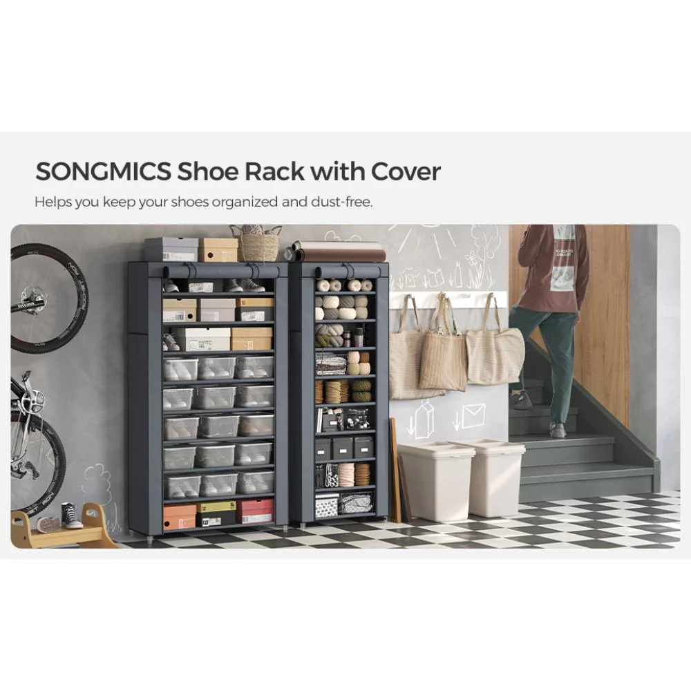 Closet Portátil Zapatero Miek, Gris 27 pares - Imagen 6