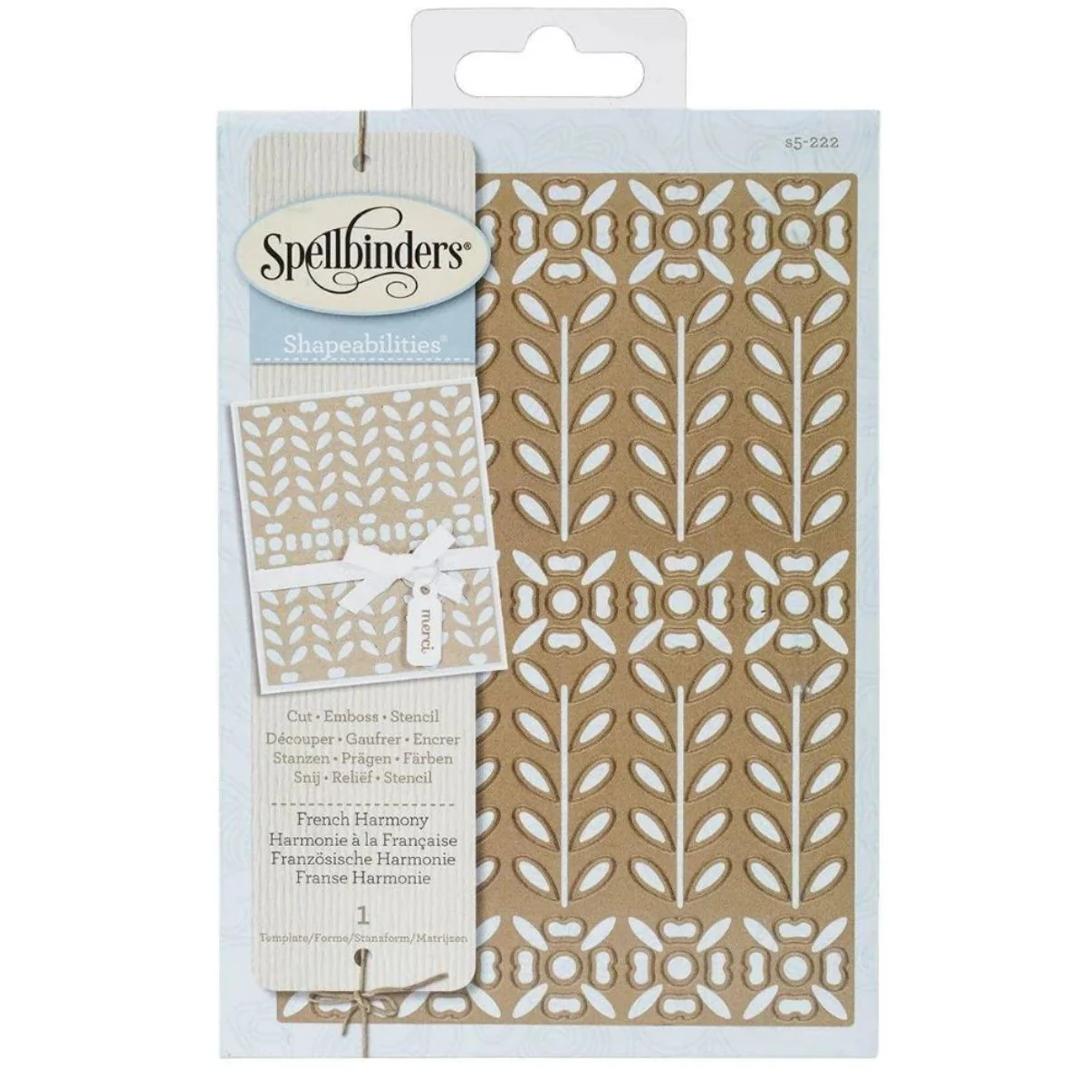 Shapeabilities Expandable Pattern Dies French Harmony / Suajes de Corte Diseño Expandible