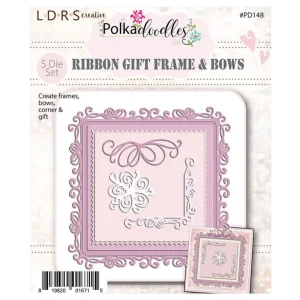Polkadoodles Ribbon Frame Dies / Suaje de Corte de Marco y Orillas
