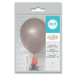 Oversized Balloons Silver / 3 Globos de Sobretamaño Plateados