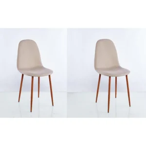 Sillas Clásicas Concept X2, Café Claro y Oscuro, con Cómodo Espaldar