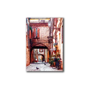 Cuadro Decorativo Calle Antigua M 70x45 cm - Impresion en Tela