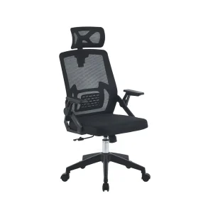 Silla de Oficina Presidente Doha Basculante, Negro