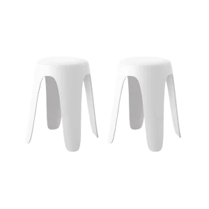 Butaco Con Cojin Else, Color Blanco, Diseño Moderno incluye cojín X2